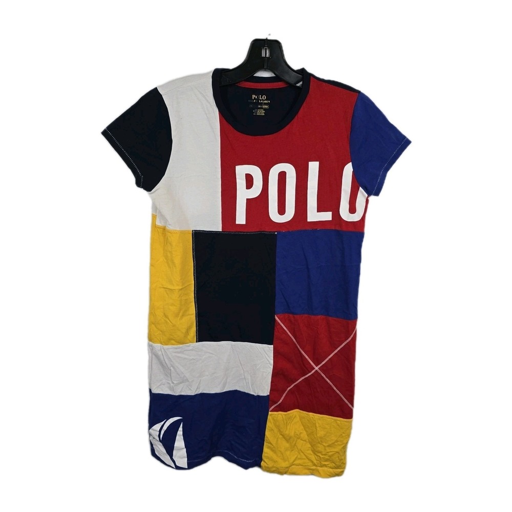 Polo Ralph Lauren Nautical Patchwork Dress P-15 Women's Size XS Extra Small
